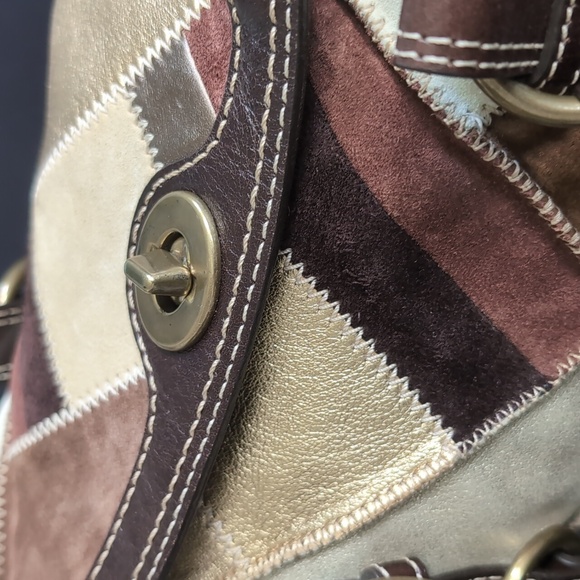 Rare Coach Leather Patchwork Satchel - Picture 2 of 8